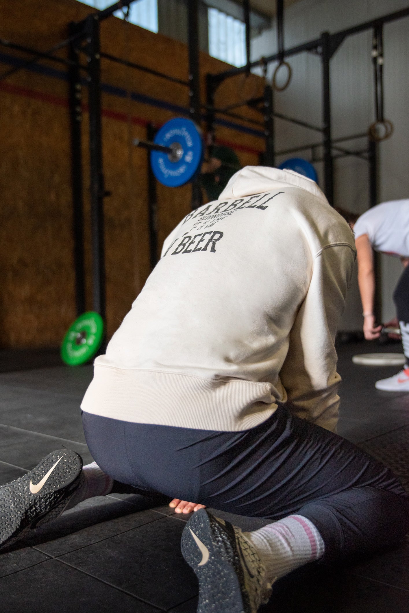 Barbell N' Beer Vintage Creme Herren Sweatshirt