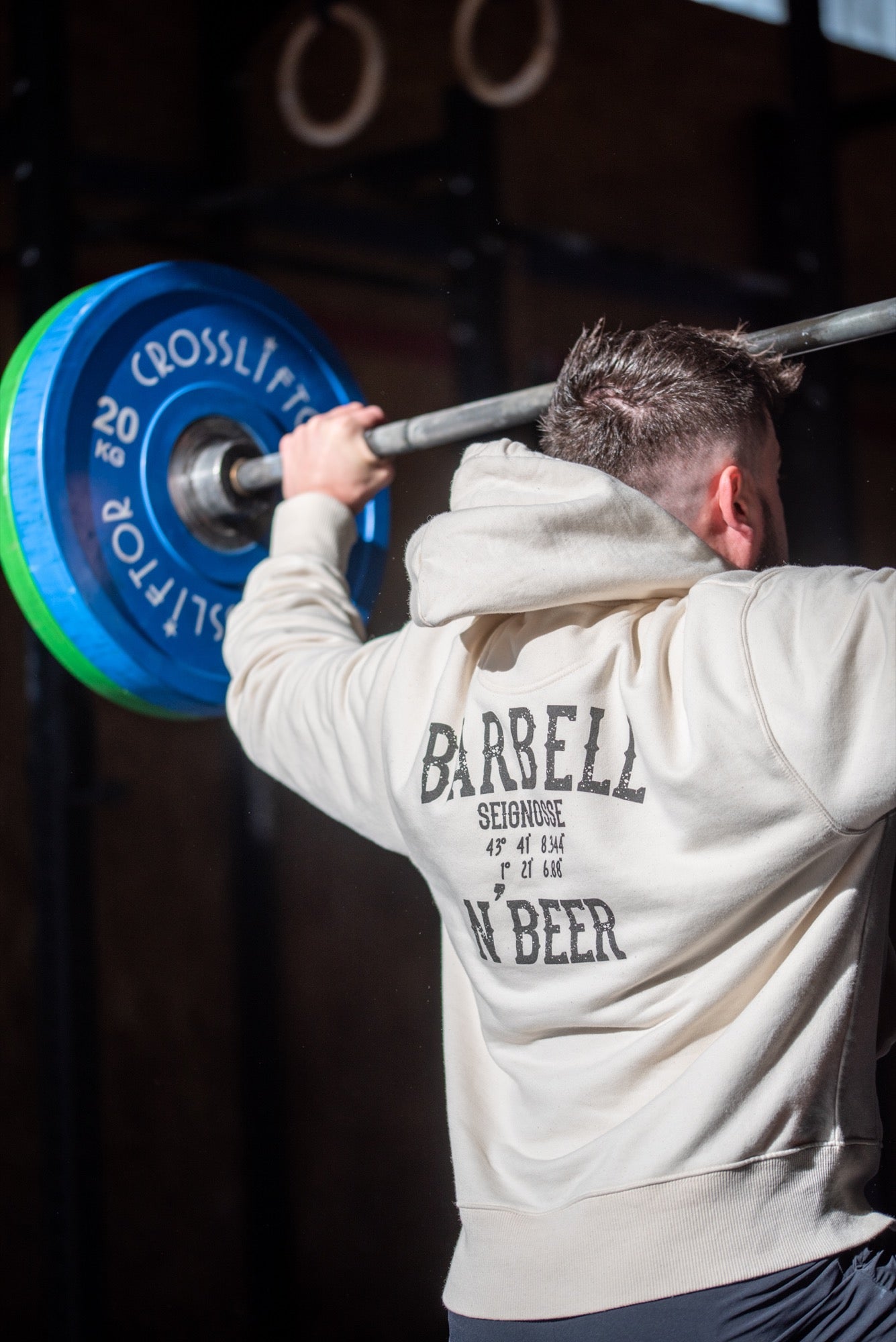 Barbell N' Beer Vintage Creme Herren Sweatshirt