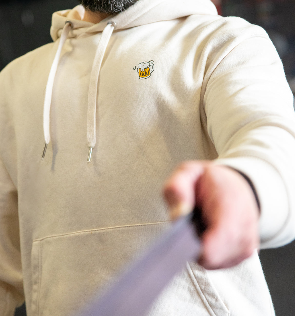 Barbell N' Beer Vintage Creme Herren Sweatshirt