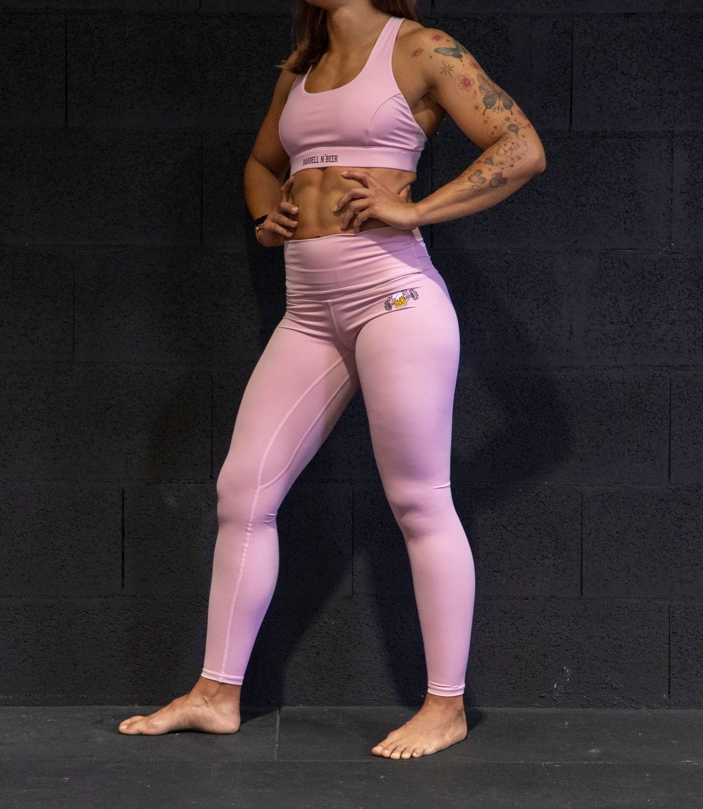Langhantel und Bier Crossfit Leggings