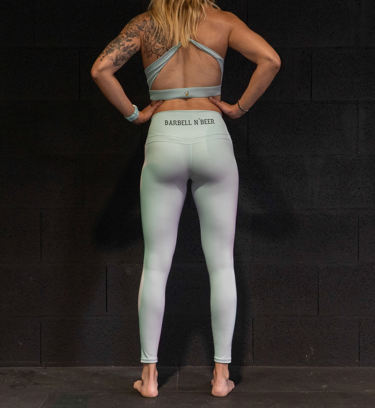 Langhantel und Bier Crossfit Leggings
