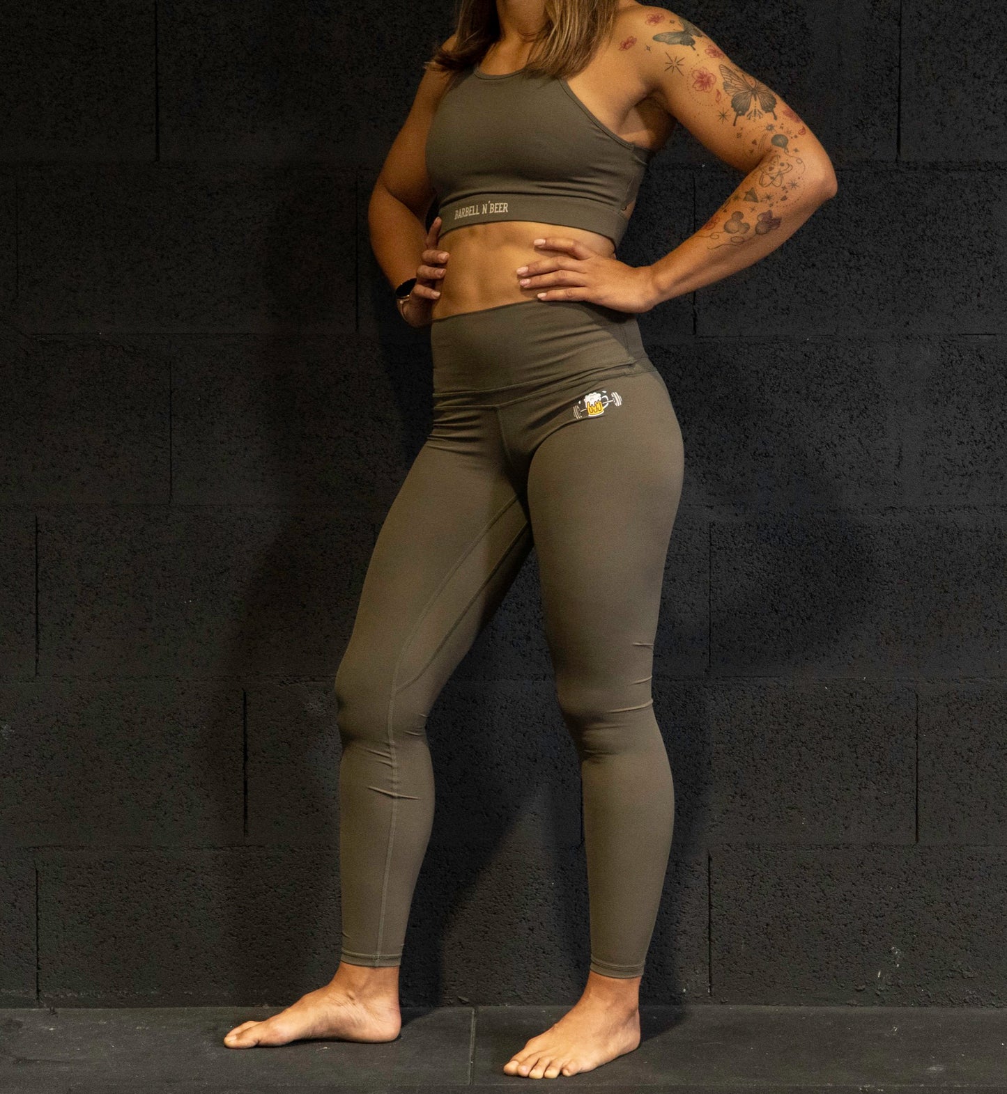 Langhantel und Bier Crossfit Leggings