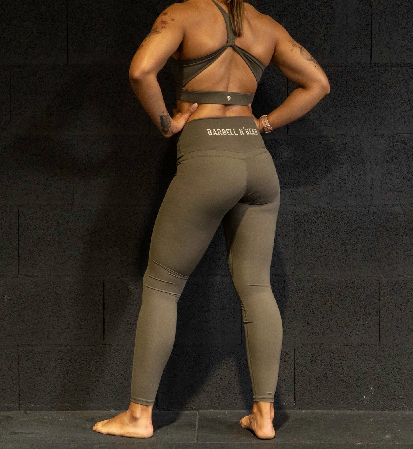 Langhantel und Bier Crossfit Leggings