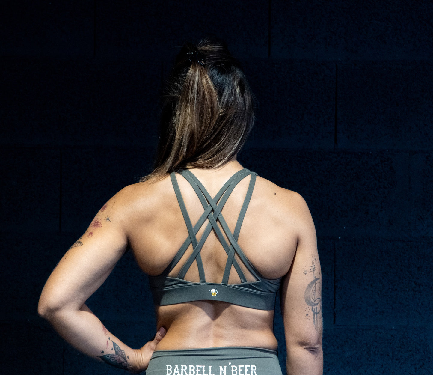 Büstenhalter Perf Crossfit Barbell N' Beer