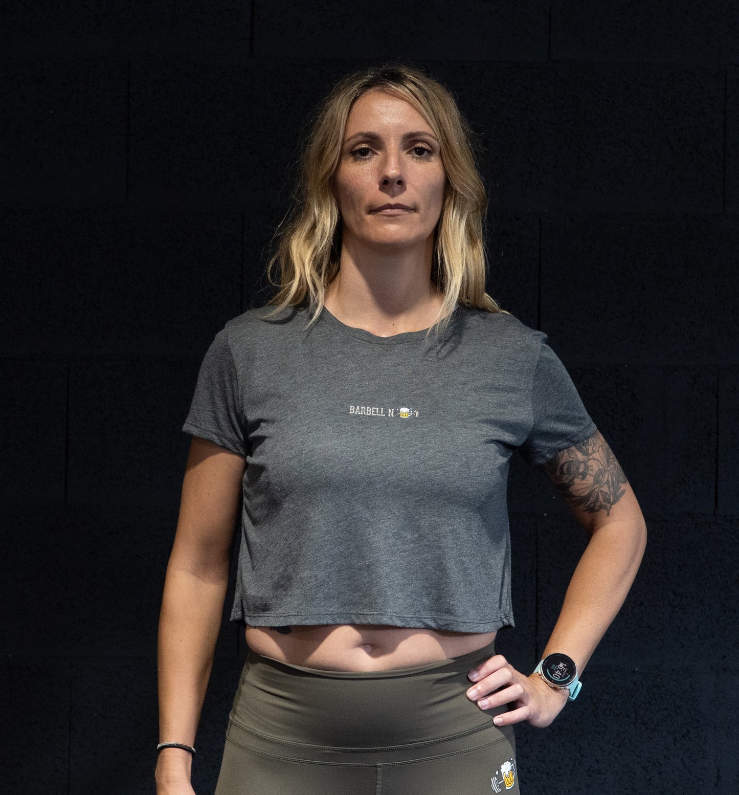 Barbell N' Beer – Klassisches Choppe-Crop-Top