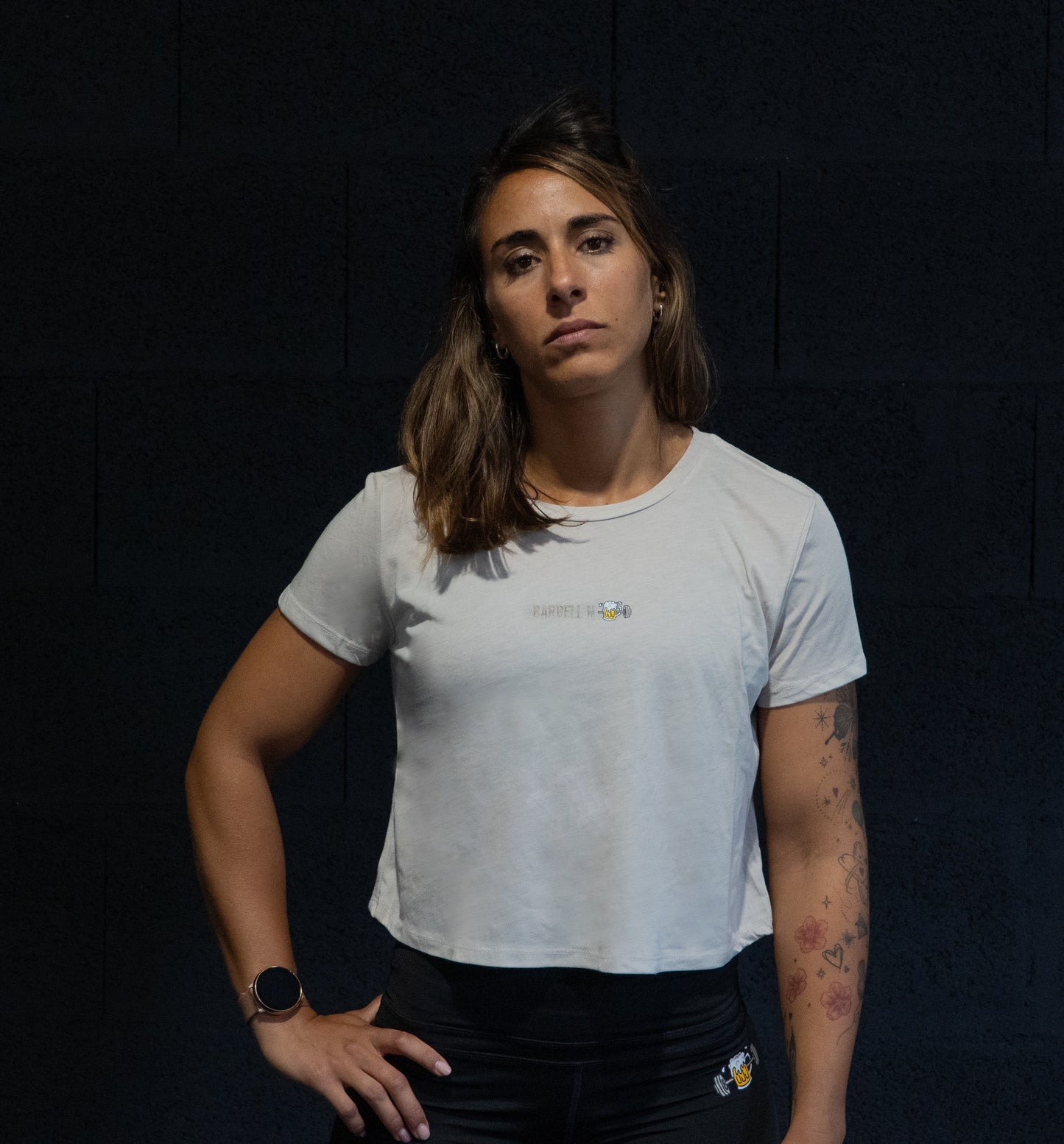 Barbell N' Beer – Klassisches Choppe-Crop-Top