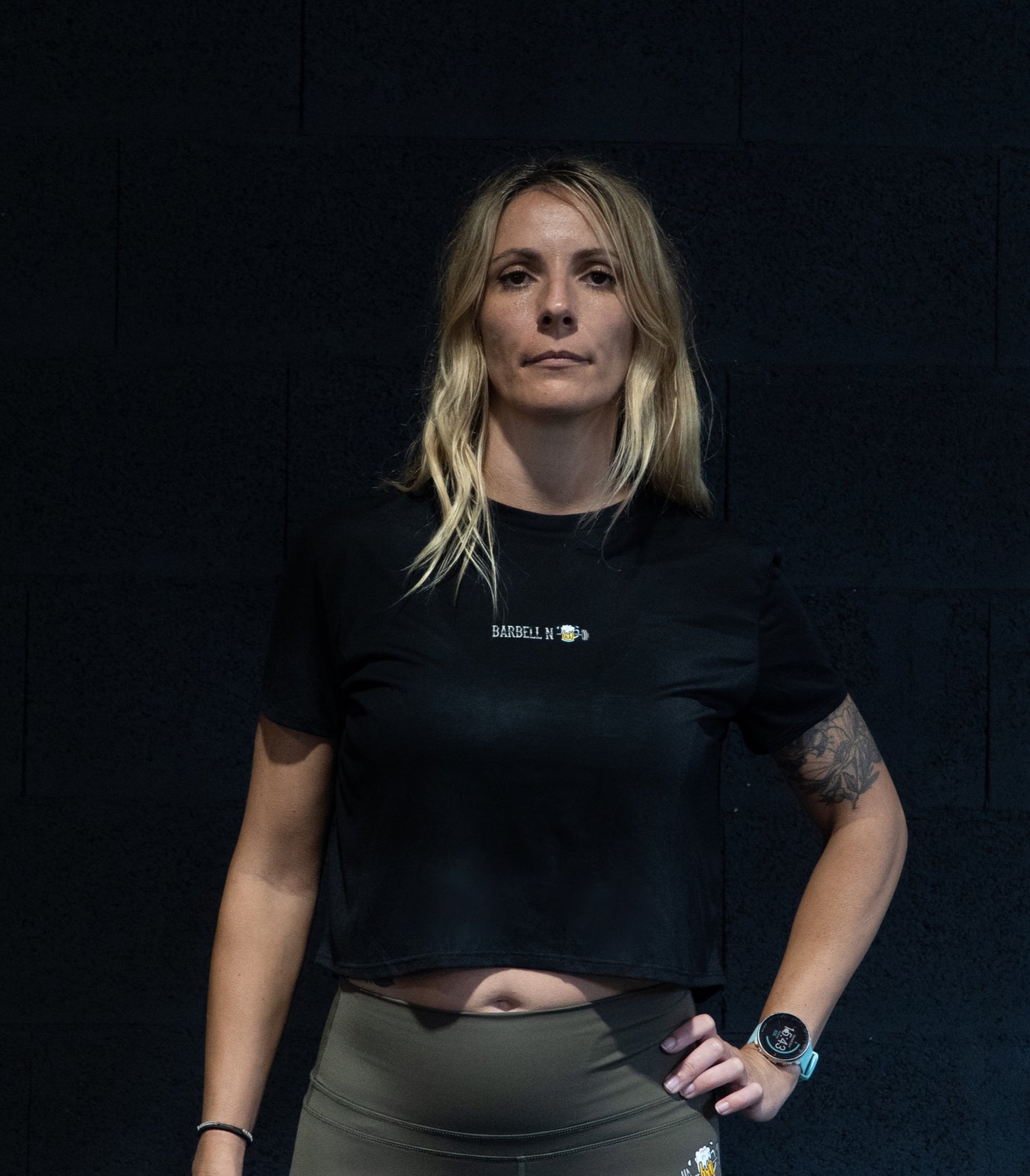 Barbell N' Beer – Klassisches Choppe-Crop-Top