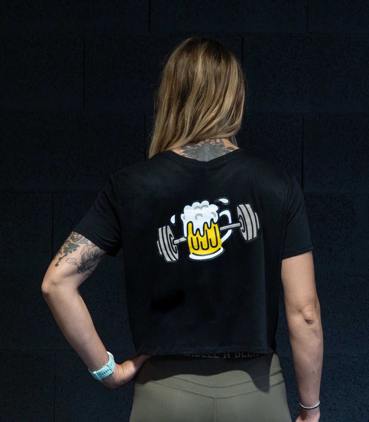 Barbell N' Beer – Klassisches Choppe-Crop-Top