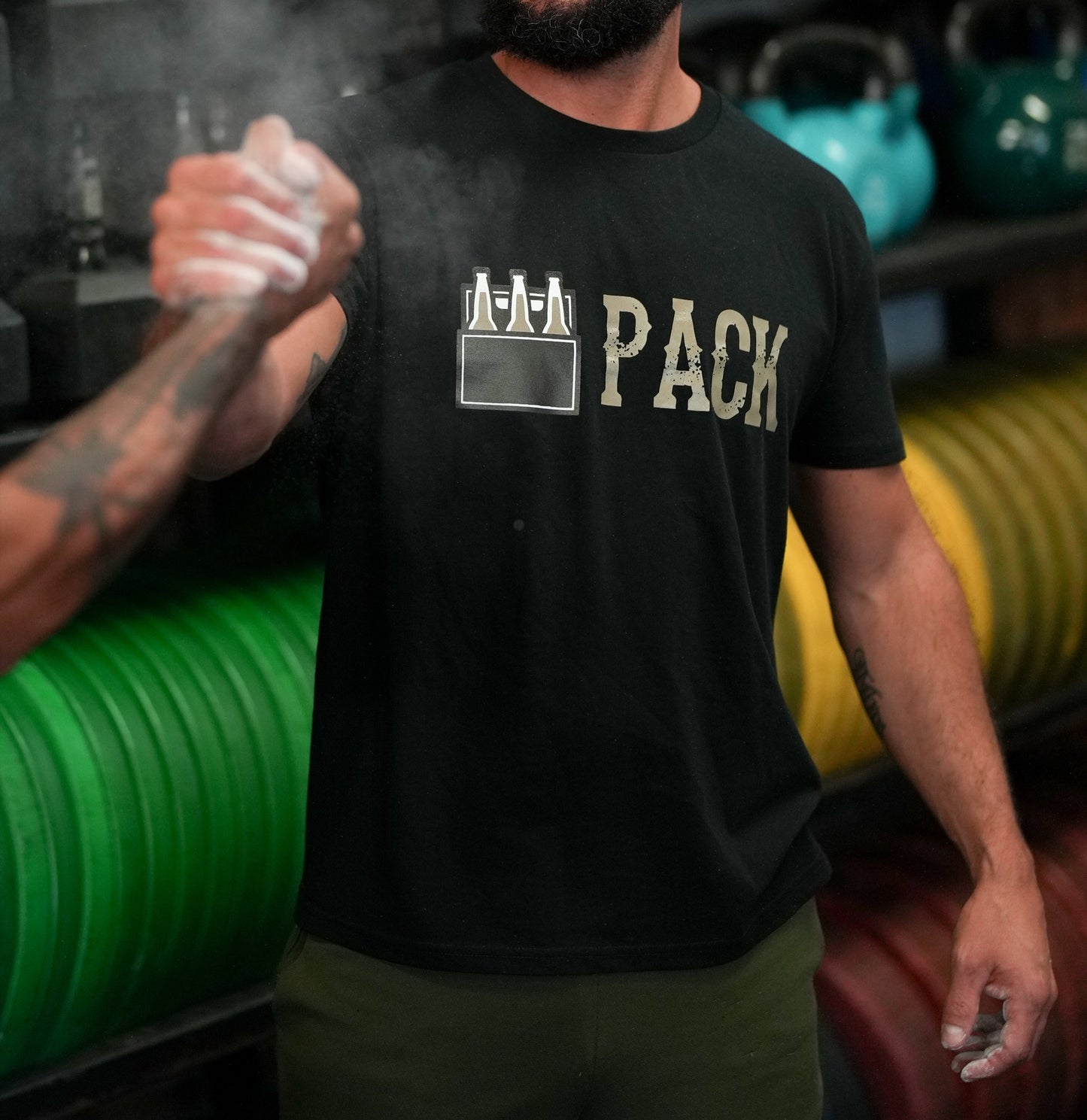 Barbell N' Beer 6pack Black T-shirt