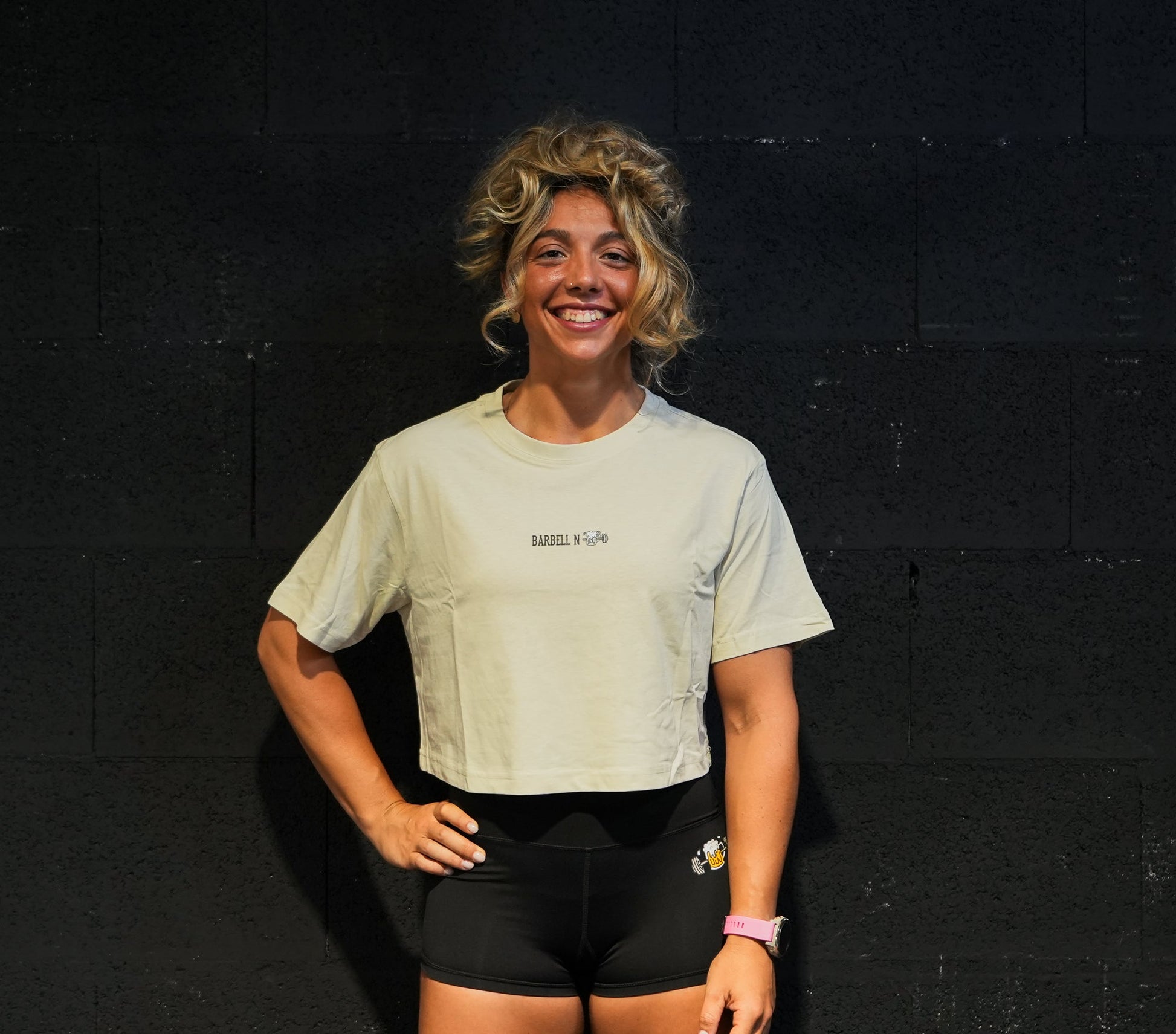 PISTONS - Crop Top Oversize SAND