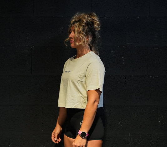 PISTONS - Crop Top Oversize - SAND