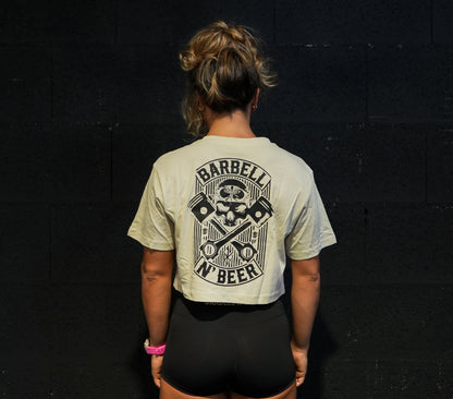 PISTONS - Crop Top Oversize - SAND