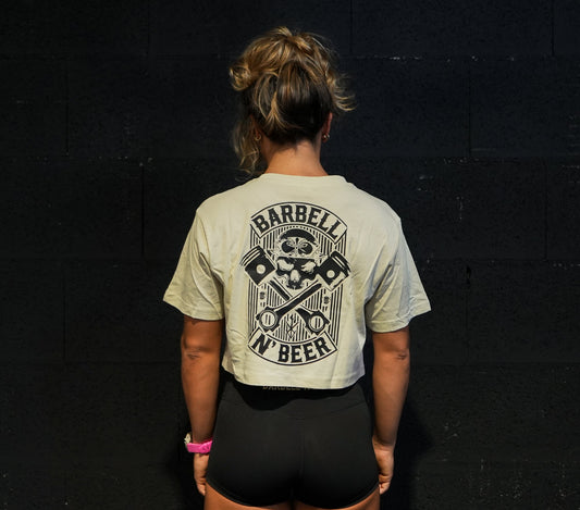 PISTONS - Crop Top Oversize - SAND