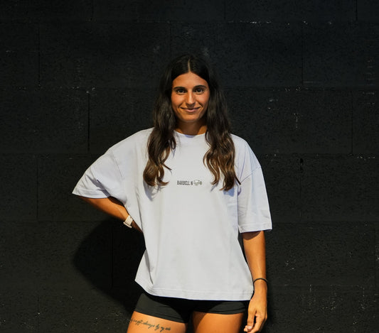 DRINK BEER - T-shirt Boxy Oversize - LILA