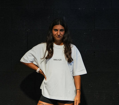 DRINK BEER - T-shirt Boxy Oversize - WHITE