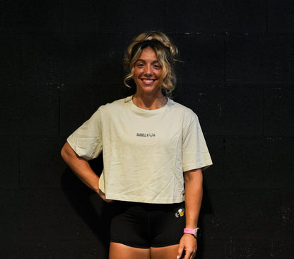 DRINK BEER - Crop Top Oversize - SAND