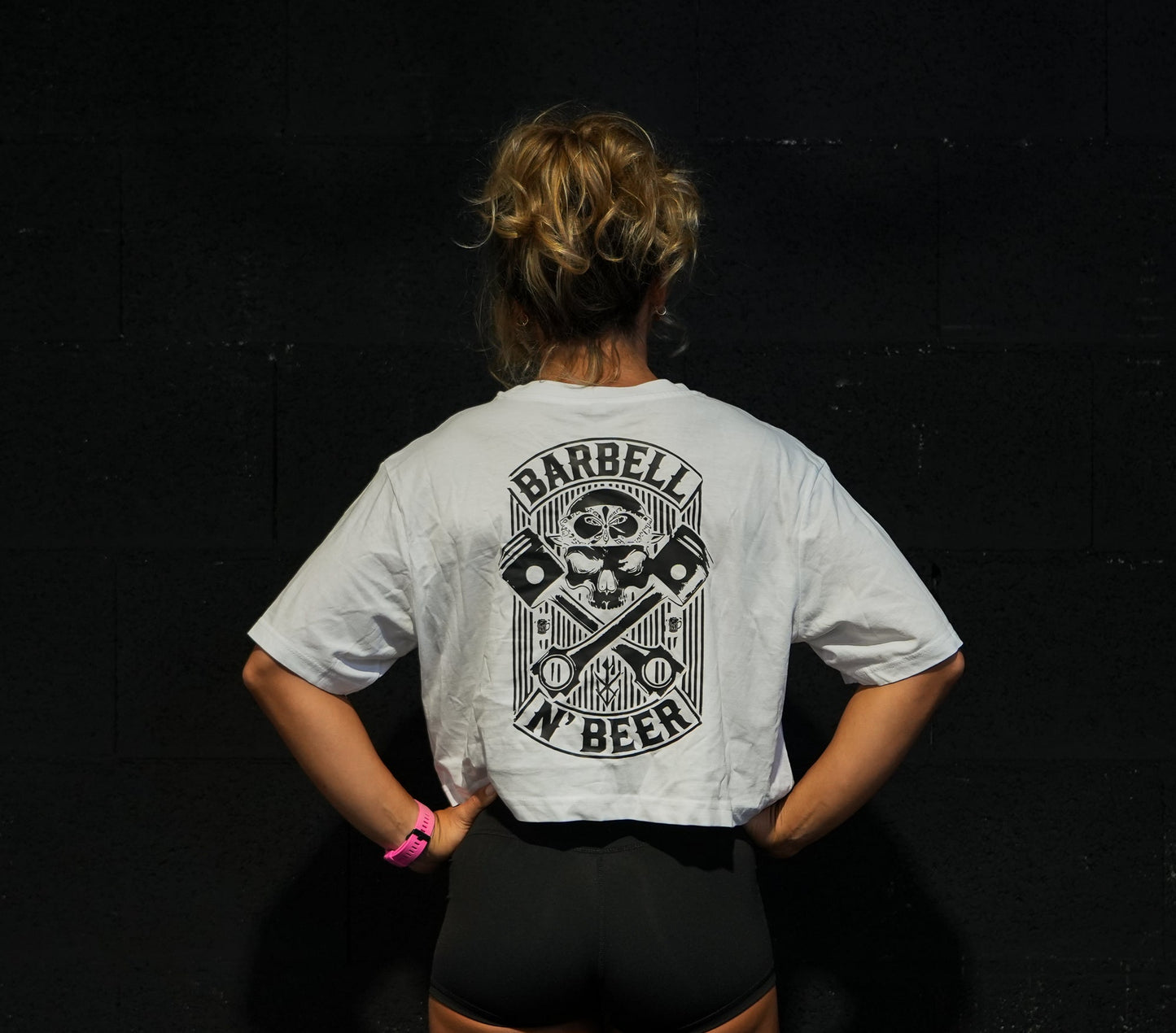 PISTONS - Crop Top Oversize WHITE