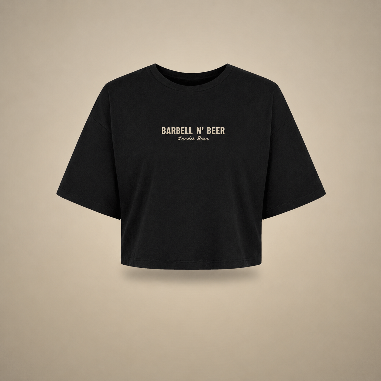 EMBER - Crop Top Oversize - BLACK