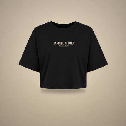 EMBER - Crop Top Oversize - BLACK