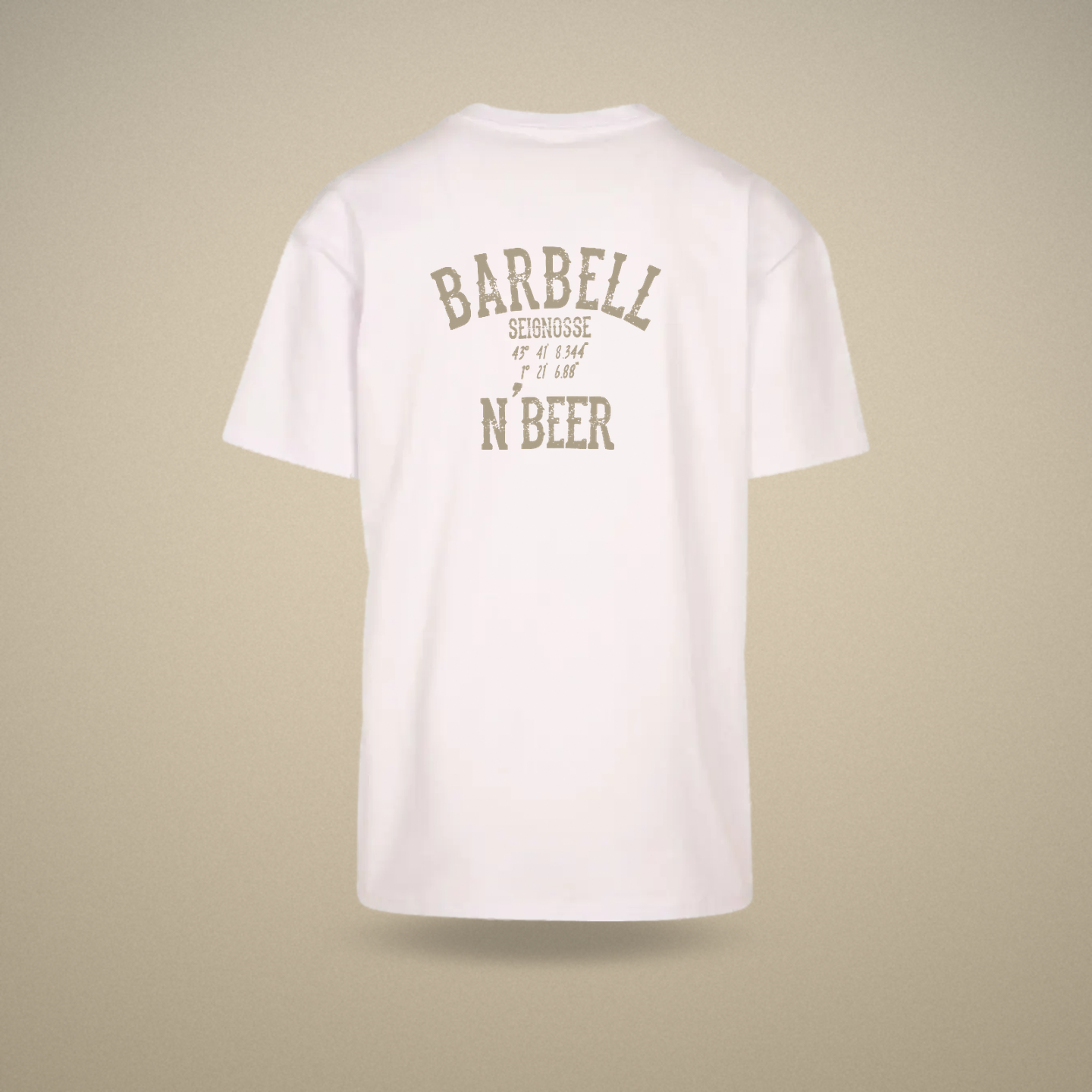CLASSIC - T-shirt Oversize blanc, verso