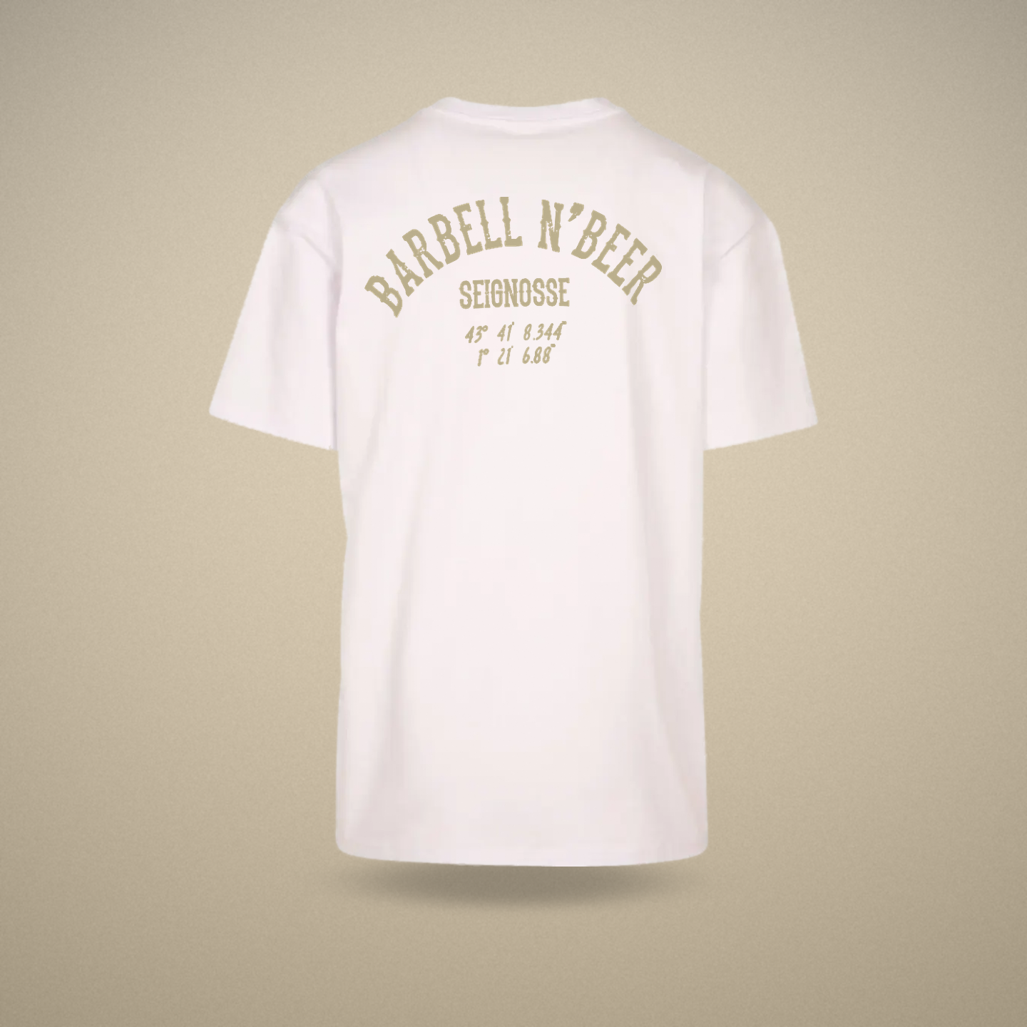 ARCH - T-shirt Oversize blanc, verso